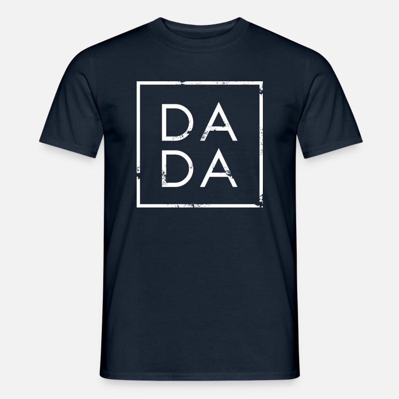 DADA quadrat - Männer T-Shirt - Navy