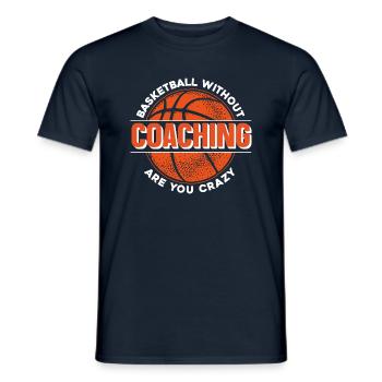 Basketballtrainer Basketball Trainer Coach - Männer T-Shirt - Navy - Vorne - AI Model Male 178 light (178cm)