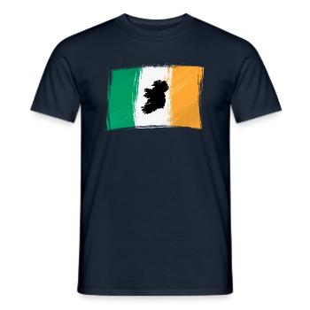 Irland - Männer T-Shirt - Navy - Vorne - AI Model Male 178 light (178cm)