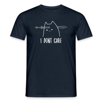 Chats Accessoires Drôles De Chats Propriétaires Chats - T-shirt homme - marine - Devant - AI Model Male 178 light (178cm)
