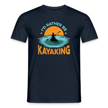 Sei lieber Kajakfahren Athlet Gift - Männer T-Shirt - Navy - Vorne - AI Model Male 178 light (178cm)