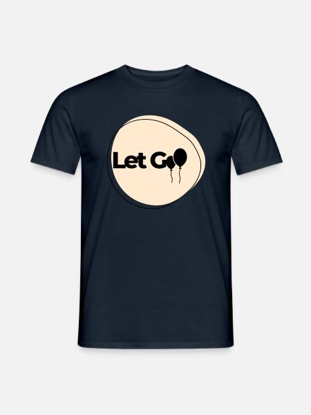Let Go - Men's T-Shirt - navy