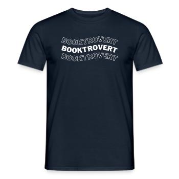 Booktrovert - T-shirt homme - marine - Devant - AI Model Male 178 light (178cm)