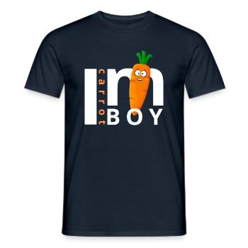 Ich bin eine Karotte! Karottenjunge! Die Fans des Champions! - Männer T-Shirt - Navy - Vorne - AI Model Male 178 light (178cm)
