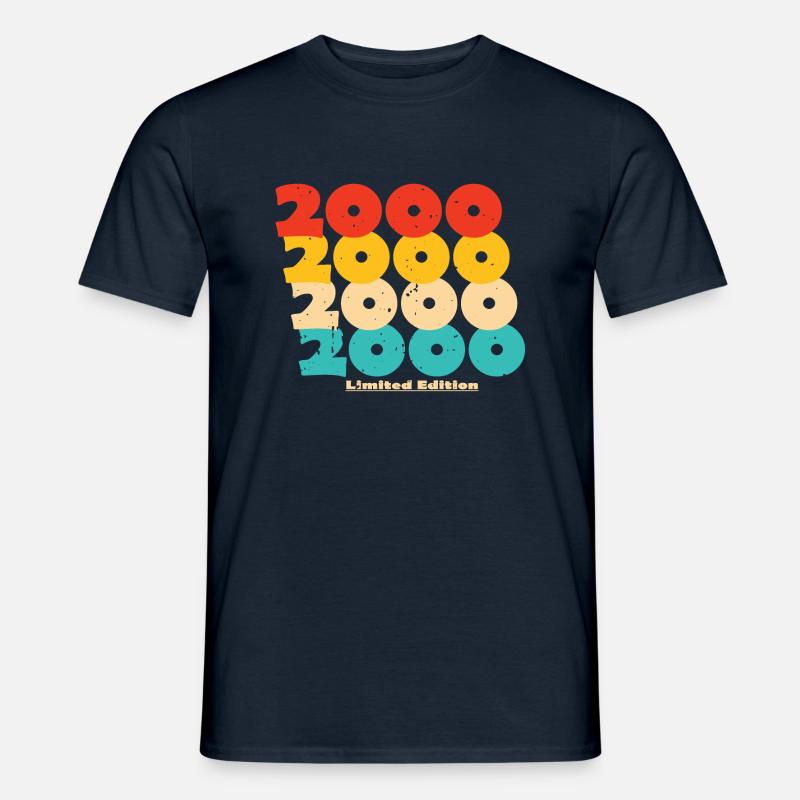 2000: Limitierte Auflage - 24-jähriges Jubiläum - Männer T-Shirt - Navy