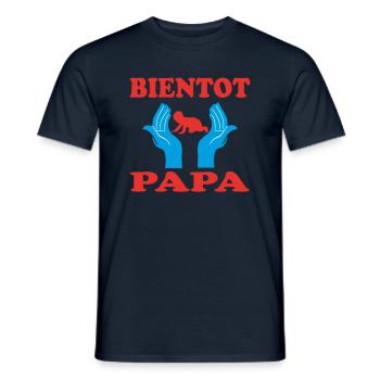 SOON TO BE A DAD - Men's T-Shirt - navy - Front - AI Model Male 178 light (178cm)