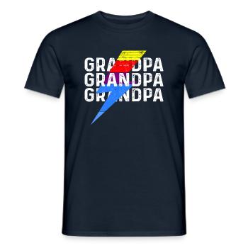 Grandpa Grandpa Grandpa - Männer T-Shirt - Navy - Vorne - AI Model Male 178 light (178cm)