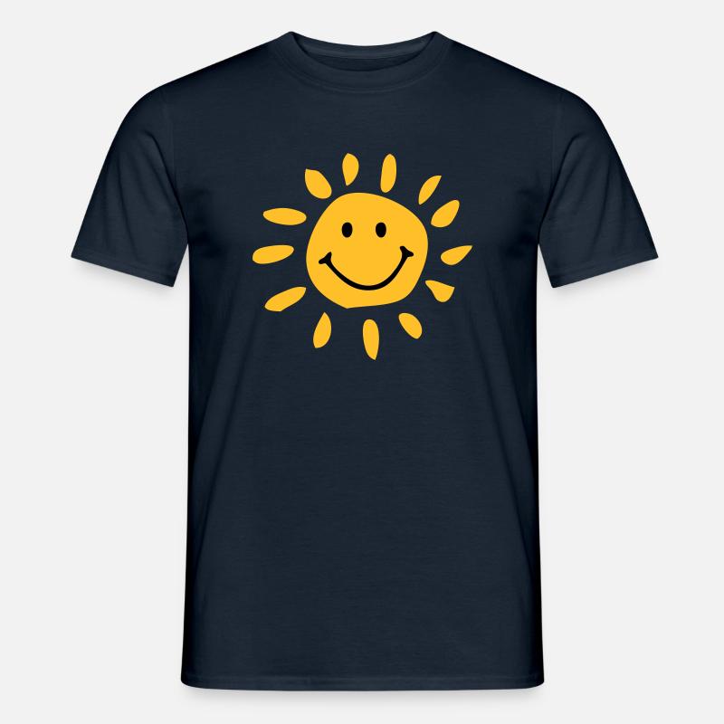 Sonne - Männer T-Shirt - Navy