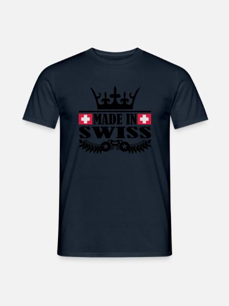 made_in_swiss_3 - Men's T-Shirt - navy