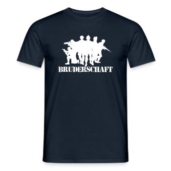 Veteran Bundeswehr Soldat Krieger Kameradschaft - Männer T-Shirt - Navy - Vorne - AI Model Male 178 light (178cm)