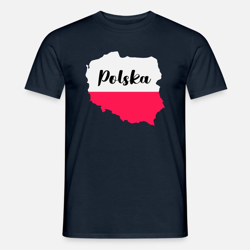 polen polska - Männer T-Shirt - Navy