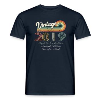 2019 Vintage Classic 2019 - Men's T-Shirt - navy - Front - AI Model Male 178 light (178cm)