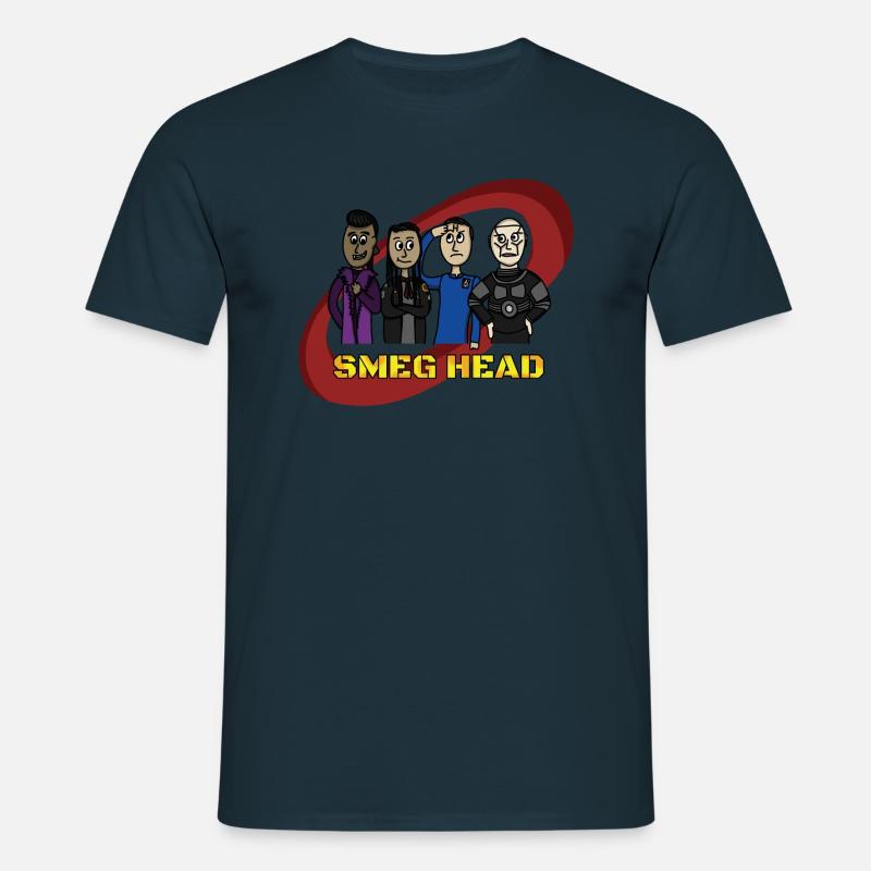 Smeg Head Characters - Men's T-Shirt - navy
