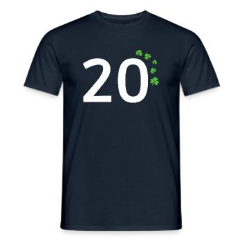20 - Men's T-Shirt - navy - Front - AI Model Male 178 light (178cm)