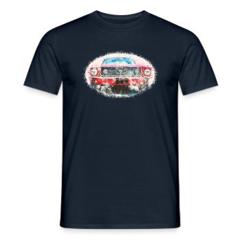 Auto - Männer T-Shirt - Navy - Vorne - AI Model Male 178 light (178cm)