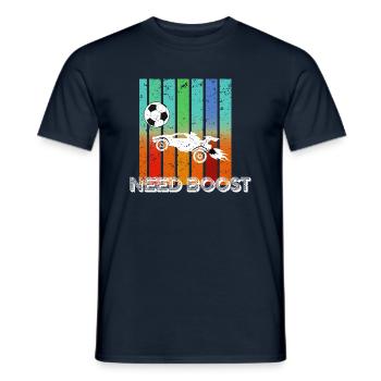 Rocket RC Car League Soccer Retro Vintage - T-shirt homme - marine - Devant - AI Model Male 178 light (178cm)