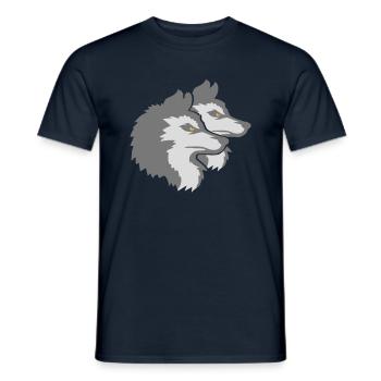 Logo de l’équipe Wolf Pack - T-shirt homme - marine - Devant - AI Model Male 178 light (178cm)