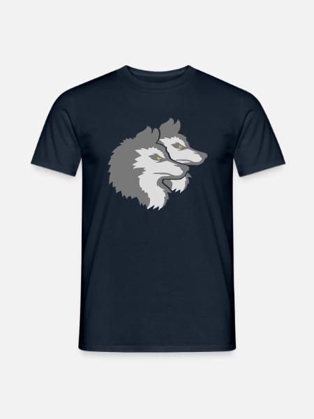 Team Logo Wolf Pack - Men's T-Shirt - navy