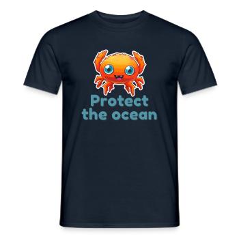 Protect the ocean - Men's T-Shirt - navy - Front - AI Model Male 178 light (178cm)