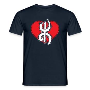 Z Imazighen (im Amulett) - Männer T-Shirt - Navy - Vorne - AI Model Male 178 light (178cm)