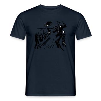 Couple de mariés - T-shirt homme - marine - Devant - AI Model Male 178 light (178cm)