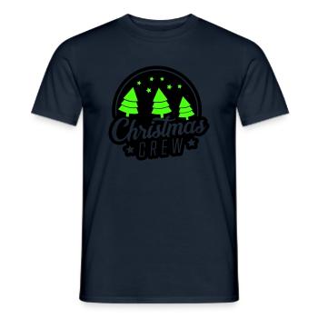 Christmas Crew XMAS - Men's T-Shirt - navy - Front - AI Model Male 178 light (178cm)