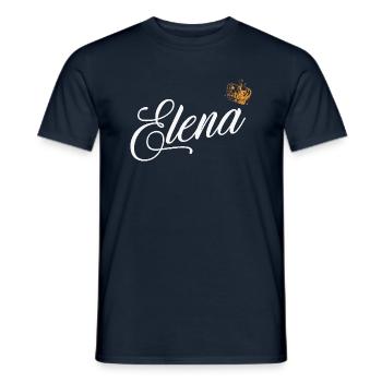Elena Name for Women Kids Toddlers - Elena Custom - Men's T-Shirt - navy - Front - AI Model Male 178 light (178cm)