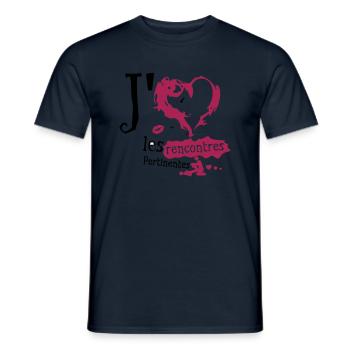 aime love rencontres pertinentes sexe humour - T-shirt homme - marine - Devant - AI Model Male 178 light (178cm)