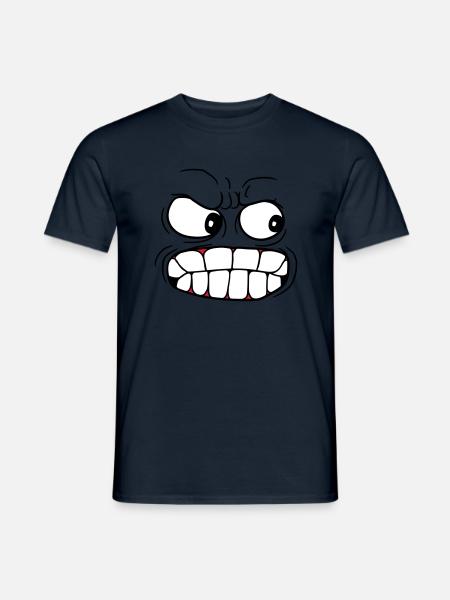 head face evil evil - Men's T-Shirt - navy