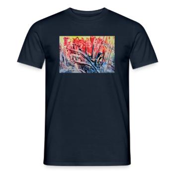 3933 - Männer T-Shirt - Navy - Vorne - AI Model Male 178 light (178cm)