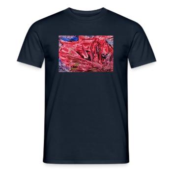 3936 - Männer T-Shirt - Navy - Vorne - AI Model Male 178 light (178cm)