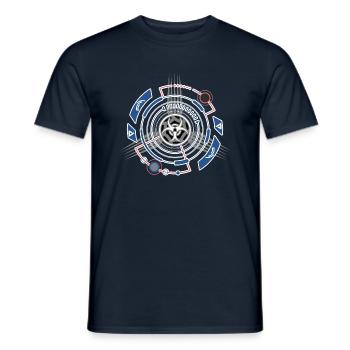 Tech Design Zukunft Technikfreaks - Männer T-Shirt - Navy - Vorne - AI Model Male 178 light (178cm)