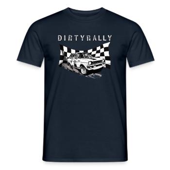 Dirty Rally - Men's T-Shirt - navy - Front - AI Model Male 178 light (178cm)