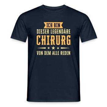 Ich bin dieser legendäre Chirurg - Männer T-Shirt - Navy - Vorne - AI Model Male 178 light (178cm)