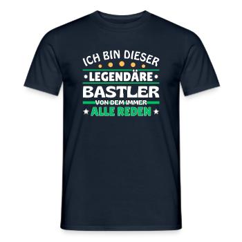 Ich bin dieser legendäre Bastler - Männer T-Shirt - Navy - Vorne - AI Model Male 178 light (178cm)