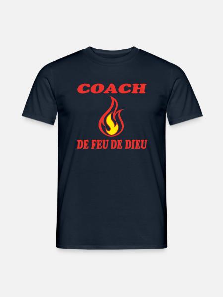 COACH DE FEU DE DIEU - T-shirt homme - marine