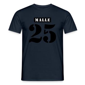 Malle 2025 Holiday - Men's T-Shirt - navy - Front - AI Model Male 178 light (178cm)