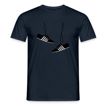 fussballschuhe - Männer T-Shirt - Navy - Vorne - AI Model Male 178 light (178cm)