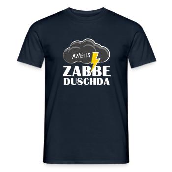 Awei is zabbeduschda - Men's T-Shirt - navy - Front - AI Model Male 178 light (178cm)