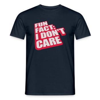 Je me fiche des faits - T-shirt homme - marine - Devant - AI Model Male 178 light (178cm)
