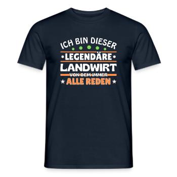 Ich bin dieser legendäre Landwirt - Männer T-Shirt - Navy - Vorne - AI Model Male 178 light (178cm)