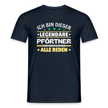 Ich bin dieser legendäre Pförtner - Männer T-Shirt - Navy - Vorne - AI Model Male 178 light (178cm)