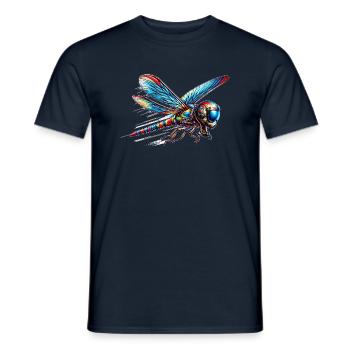 Fighter Libelle - Männer T-Shirt - Navy - Vorne - AI Model Male 178 light (178cm)