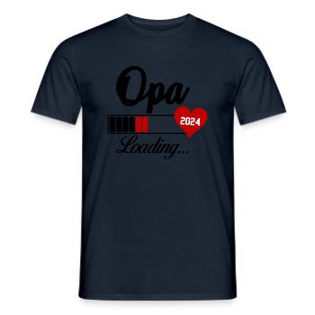opa loading 2024 - Männer T-Shirt - Navy - Vorne - AI Model Male 178 light (178cm)