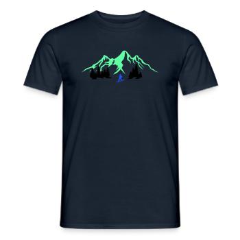 Snowboarding - Männer T-Shirt - Navy - Vorne - AI Model Male 178 light (178cm)