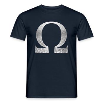 Omega - Männer T-Shirt - Navy - Vorne - AI Model Male 178 light (178cm)