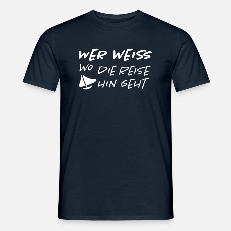 segeln Sprüche - Männer T-Shirt - Navy