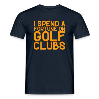 Je dépense une fortune en clubs de golf 4 - T-shirt homme - marine - Devant - AI Model Male 178 light (178cm)