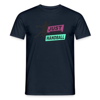 Handball - just play handball - Männer T-Shirt - Navy - Vorne - AI Model Male 178 light (178cm)