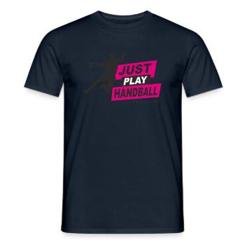 Handball - just play handball - Männer T-Shirt - Navy - Vorne - AI Model Male 178 light (178cm)
